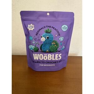 *Sold out online* Woobles Reginald the Peacock Glitter Crochet Kit - Sealed